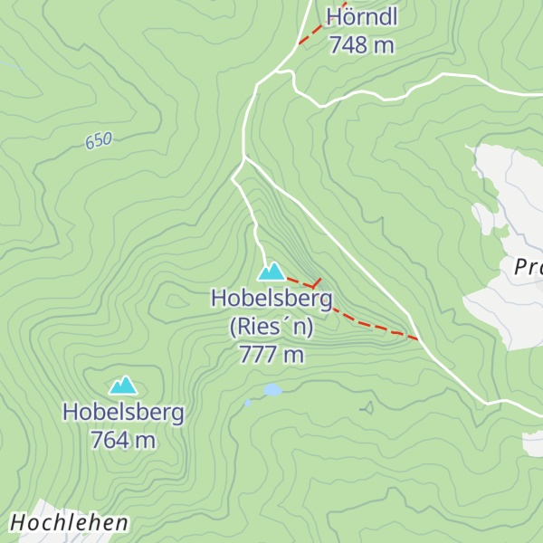 Map of Hobelsberg (Ries´n)