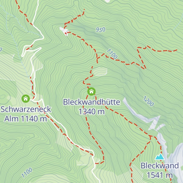 Map of Bleckwandhütte