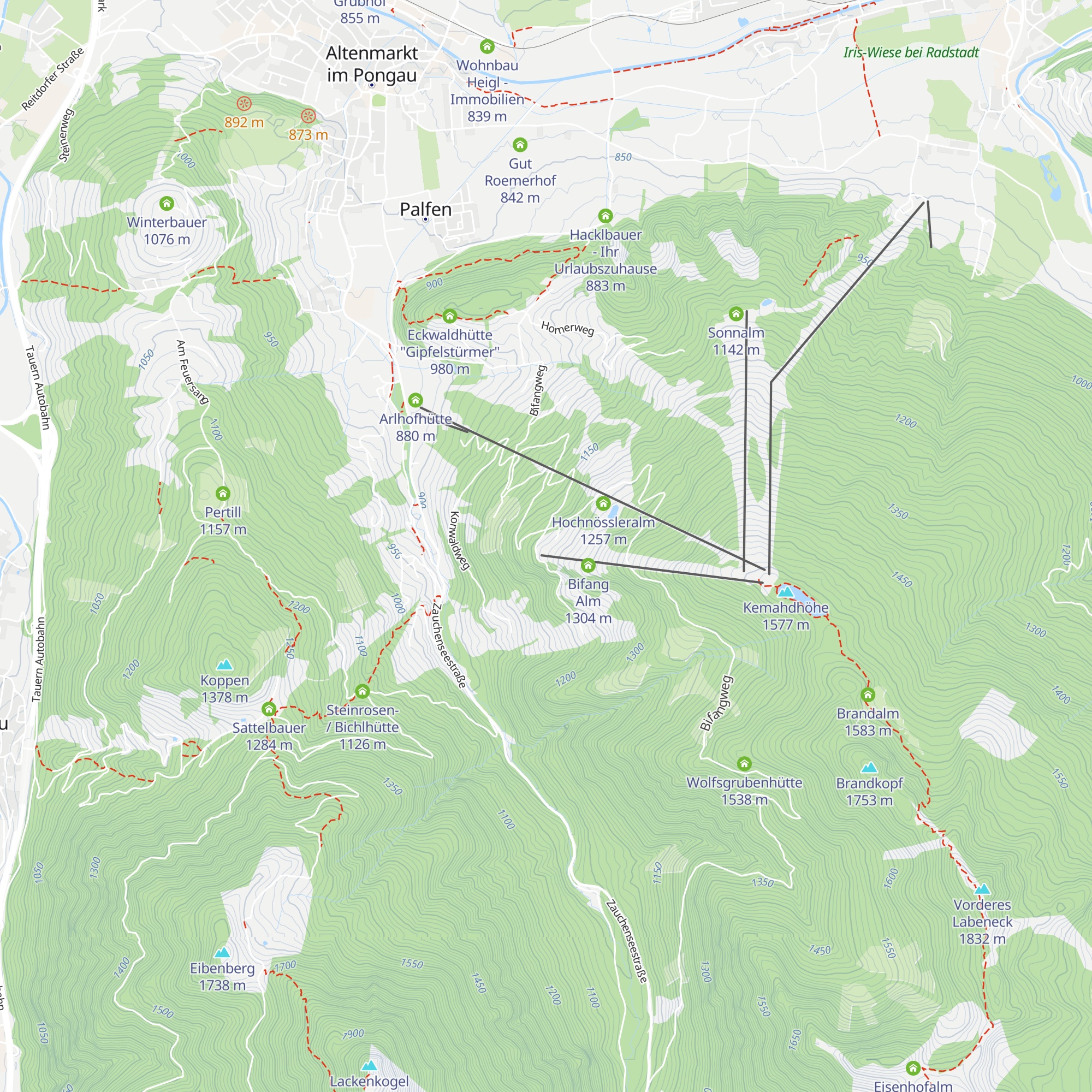 Bifei's Hütt'n map