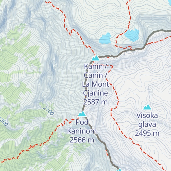 Map of Canin basso