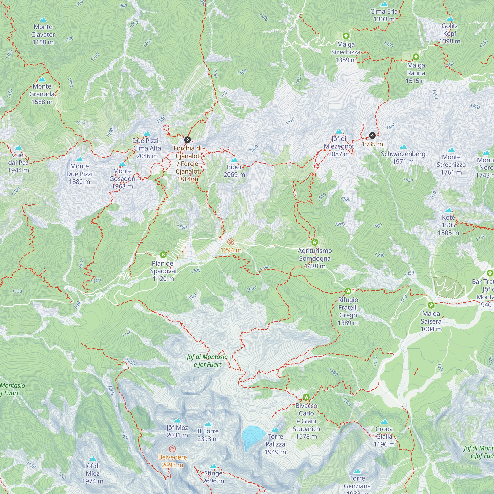 Casermetta Caporale Maggiore Scelto Sebastiano Vuerich Medaglia d'argento al Valor Militare map