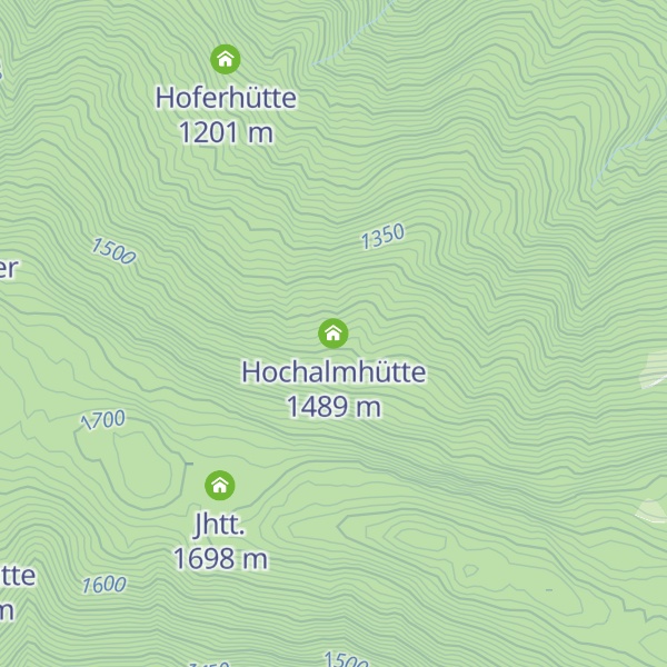 Map of Hochalmhütte