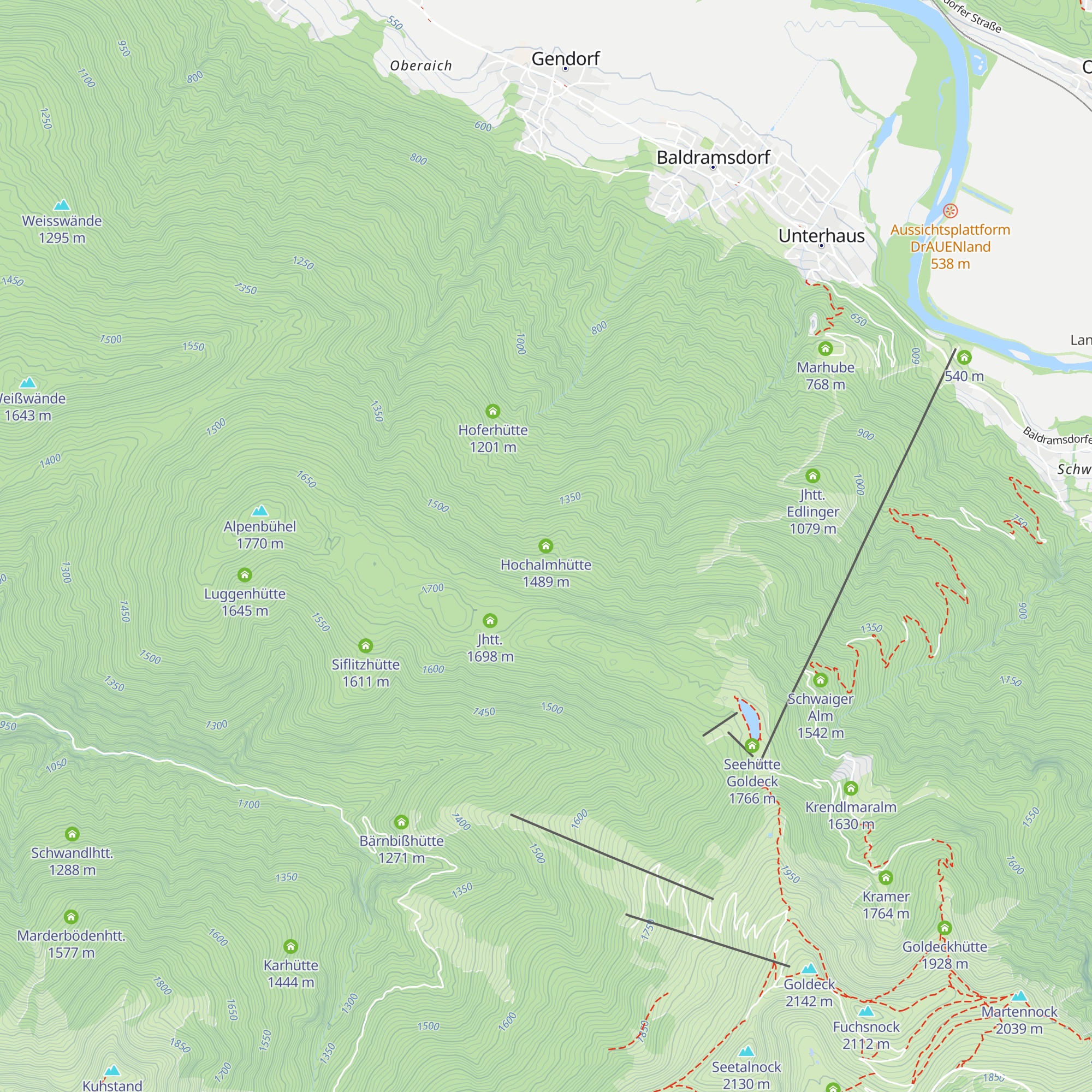 Hochalmhütte map