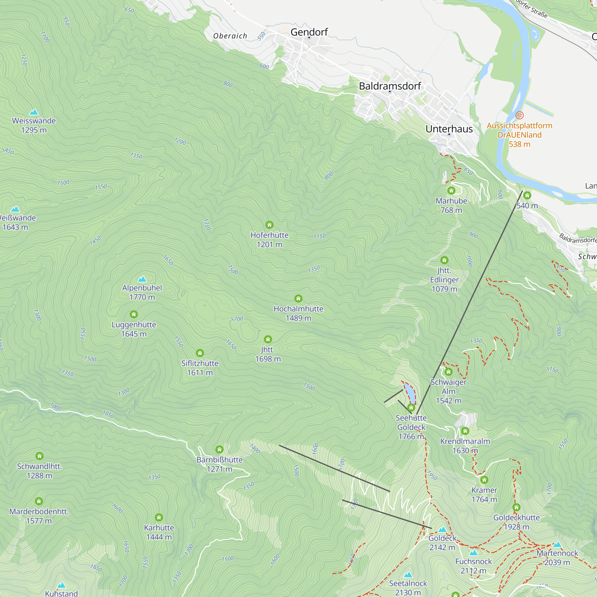 Hochalmhütte map