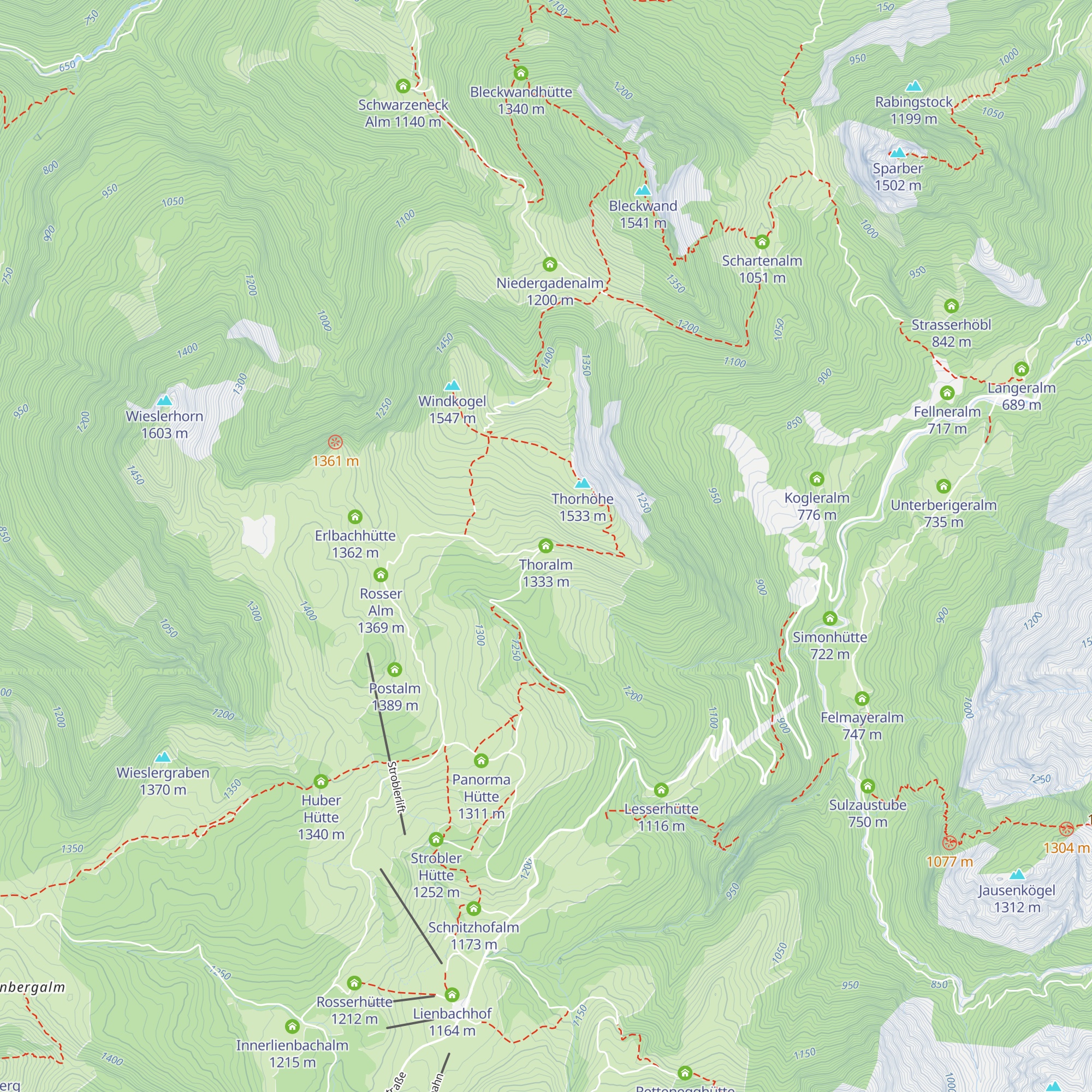 Thoralm map