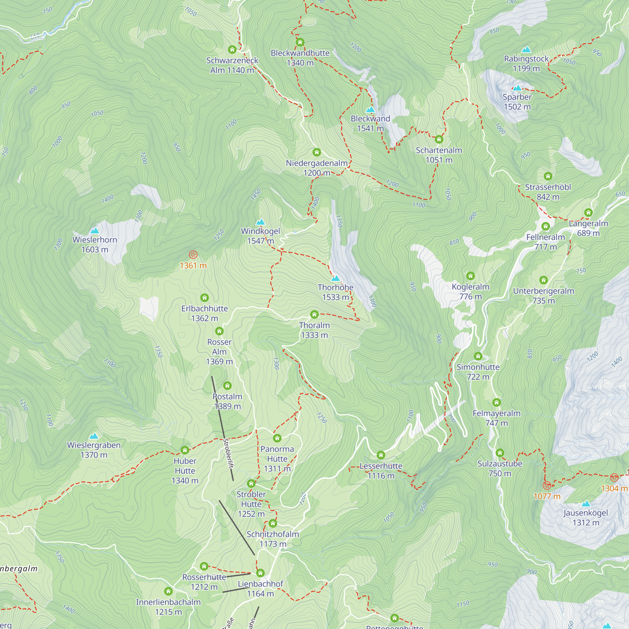 Thoralm map