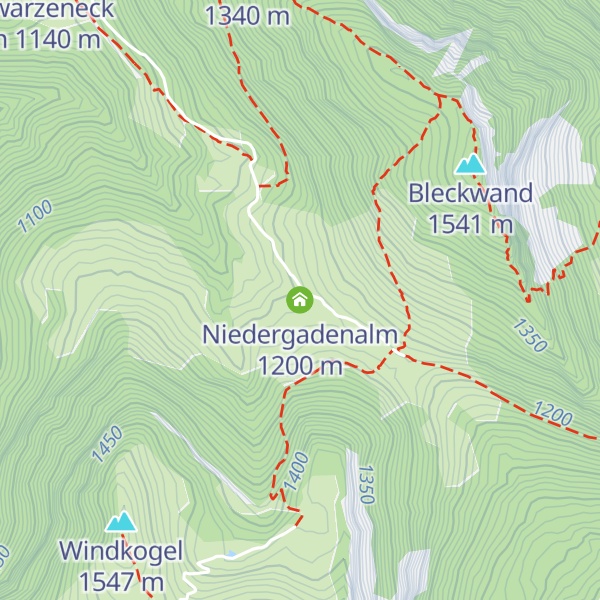 Map of Niedergadenalm