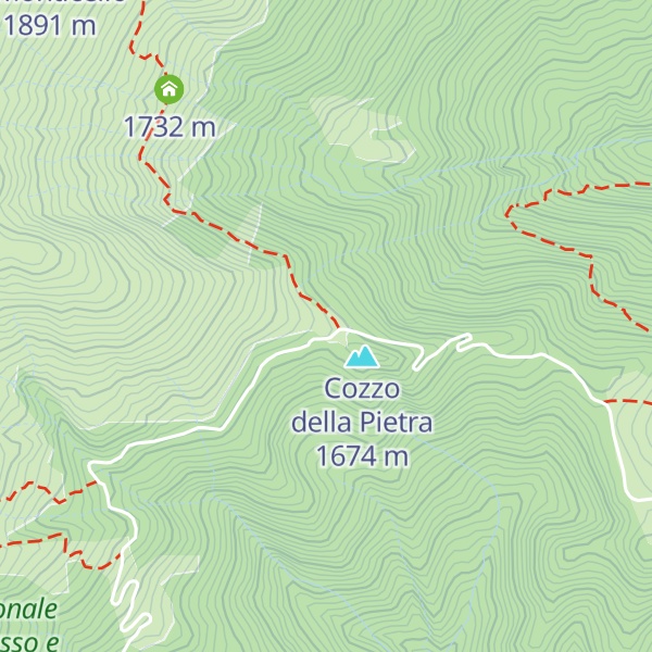 Map of Rifugio del Cegno