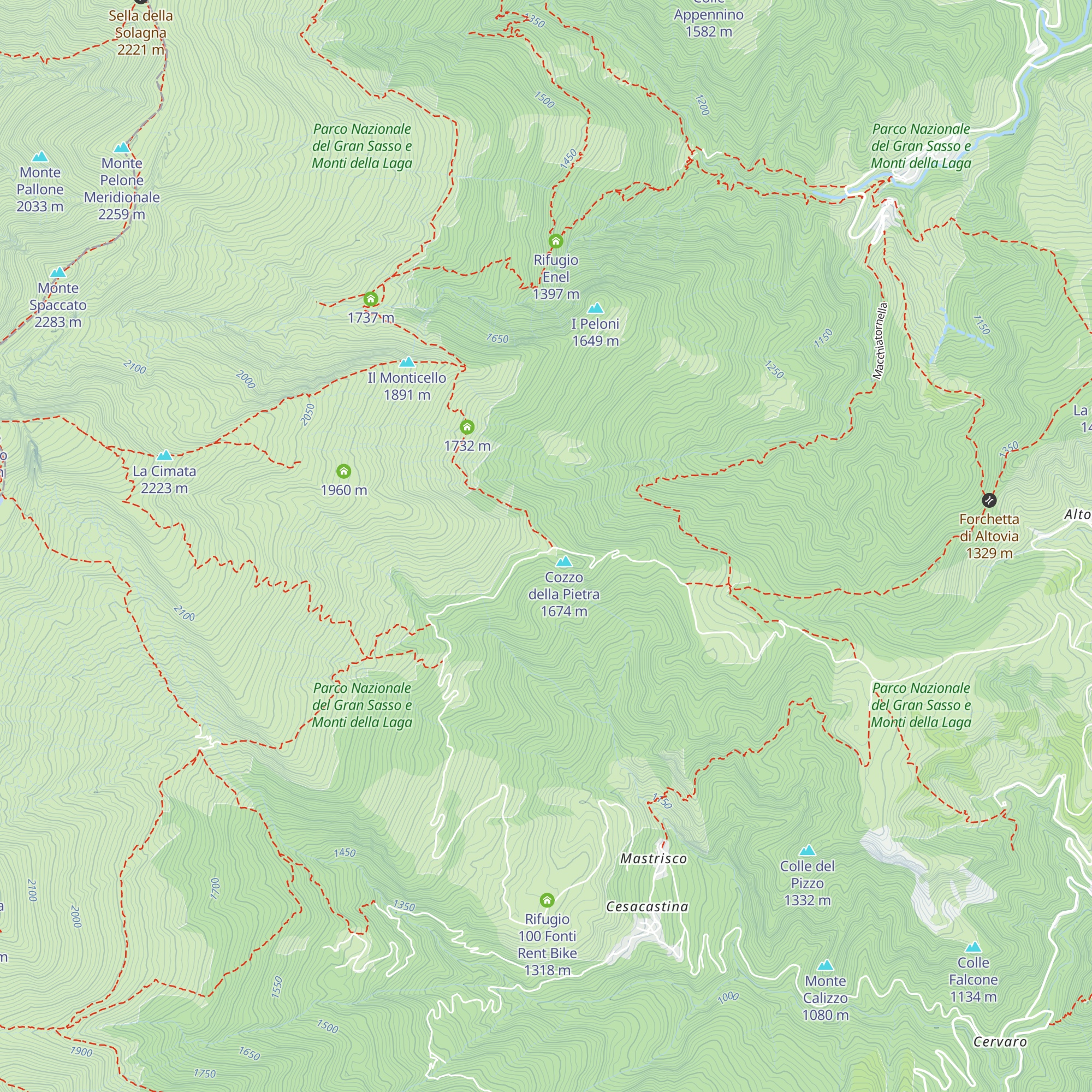 Rifugio del Cegno map