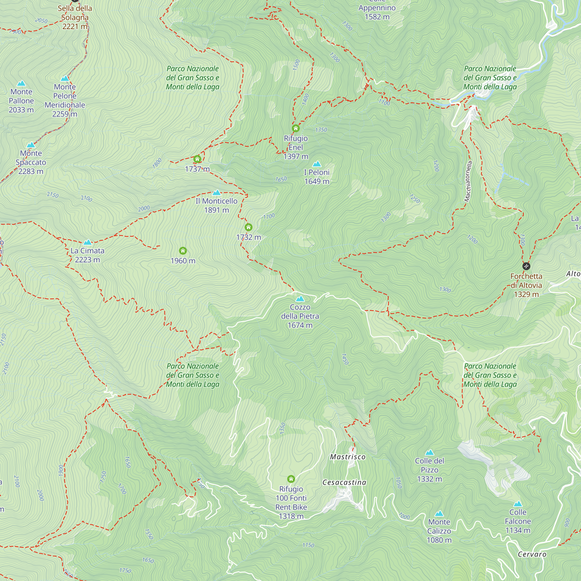 Rifugio del Cegno map