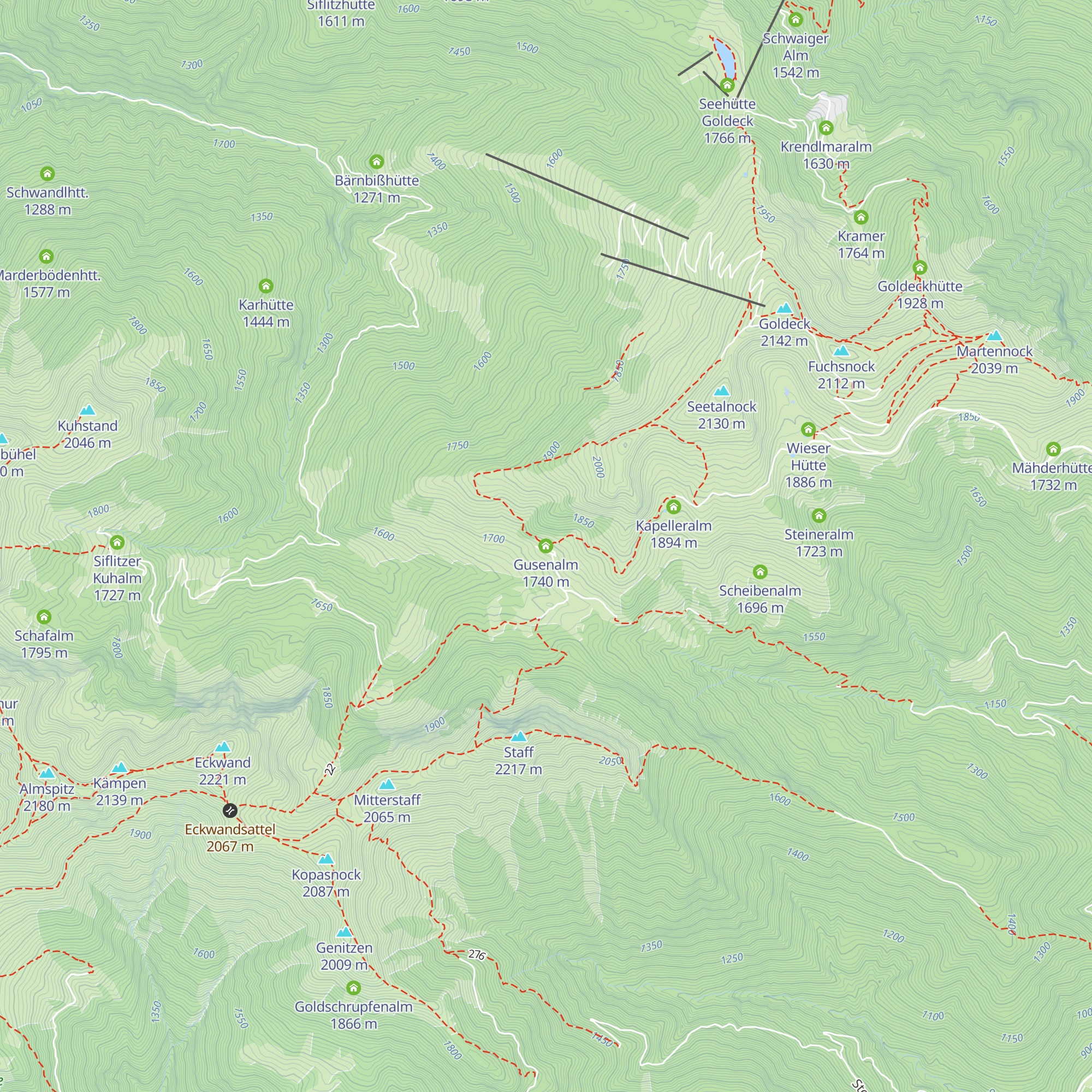 Gusenalm map