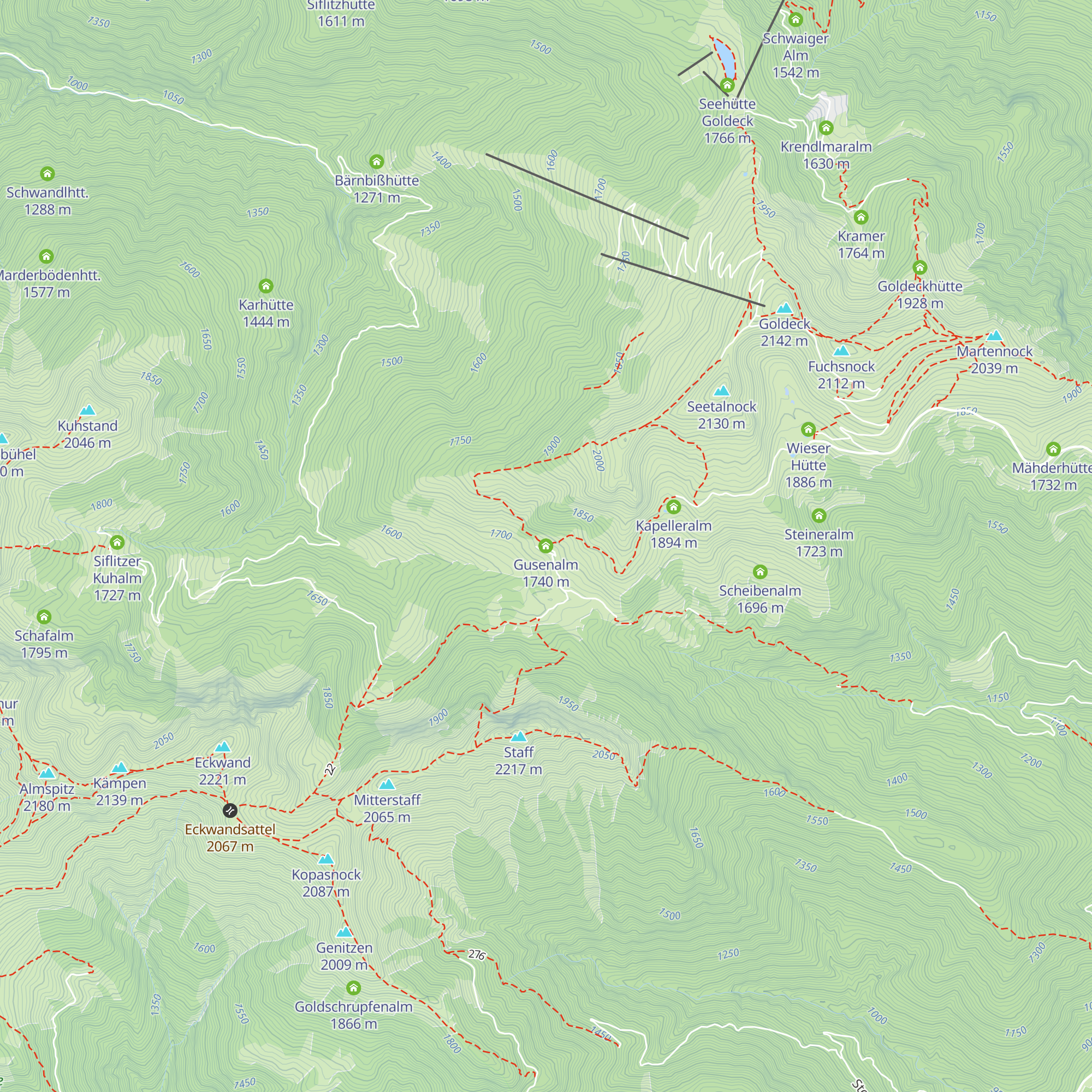 Gusenalm map