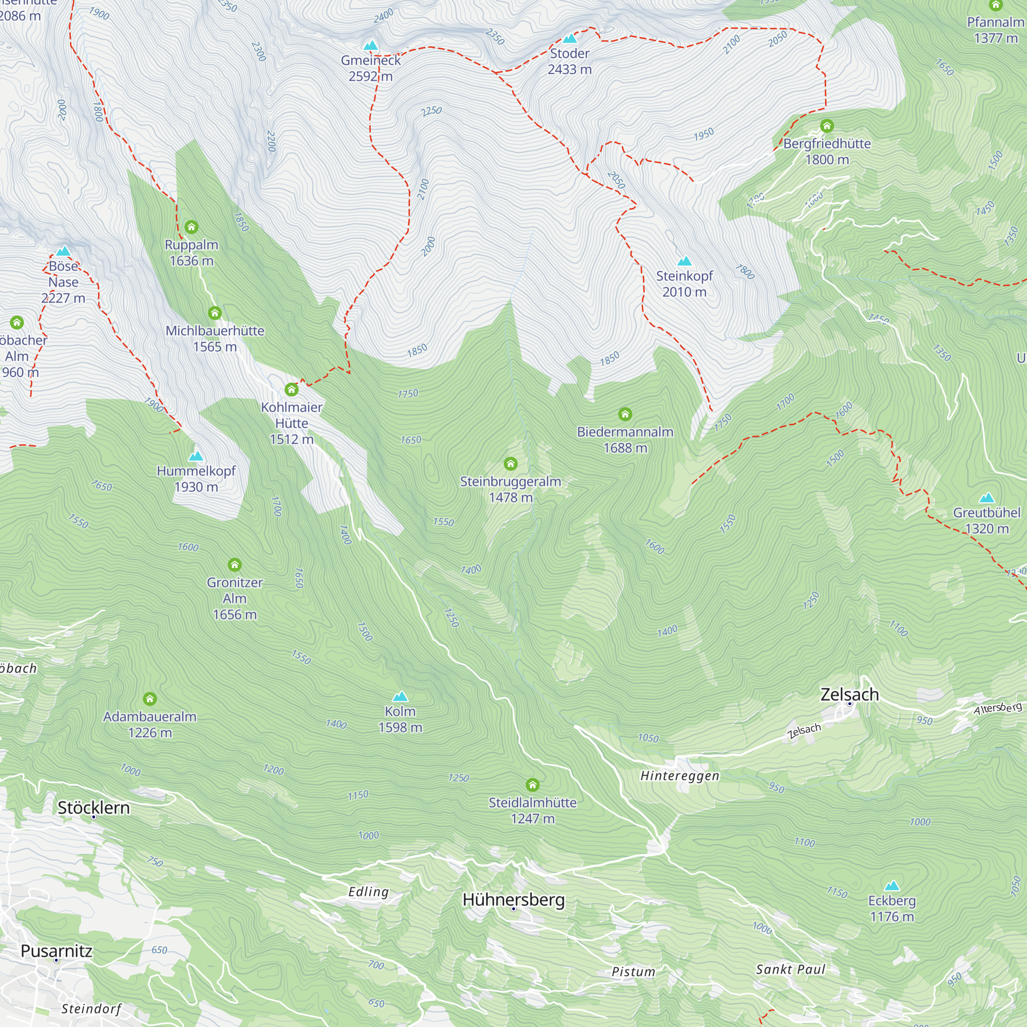 Salentinigalm map