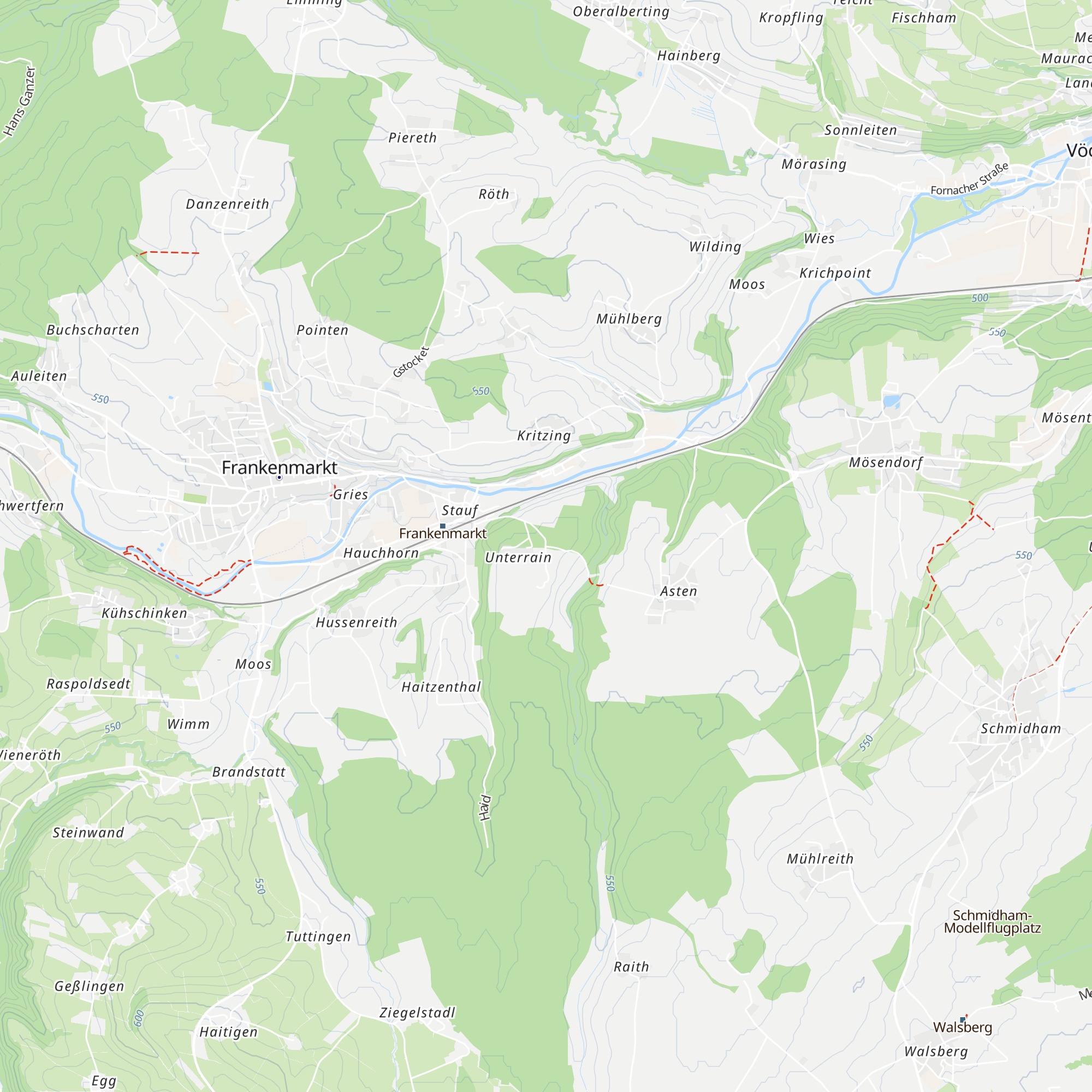 Pilgerrast map