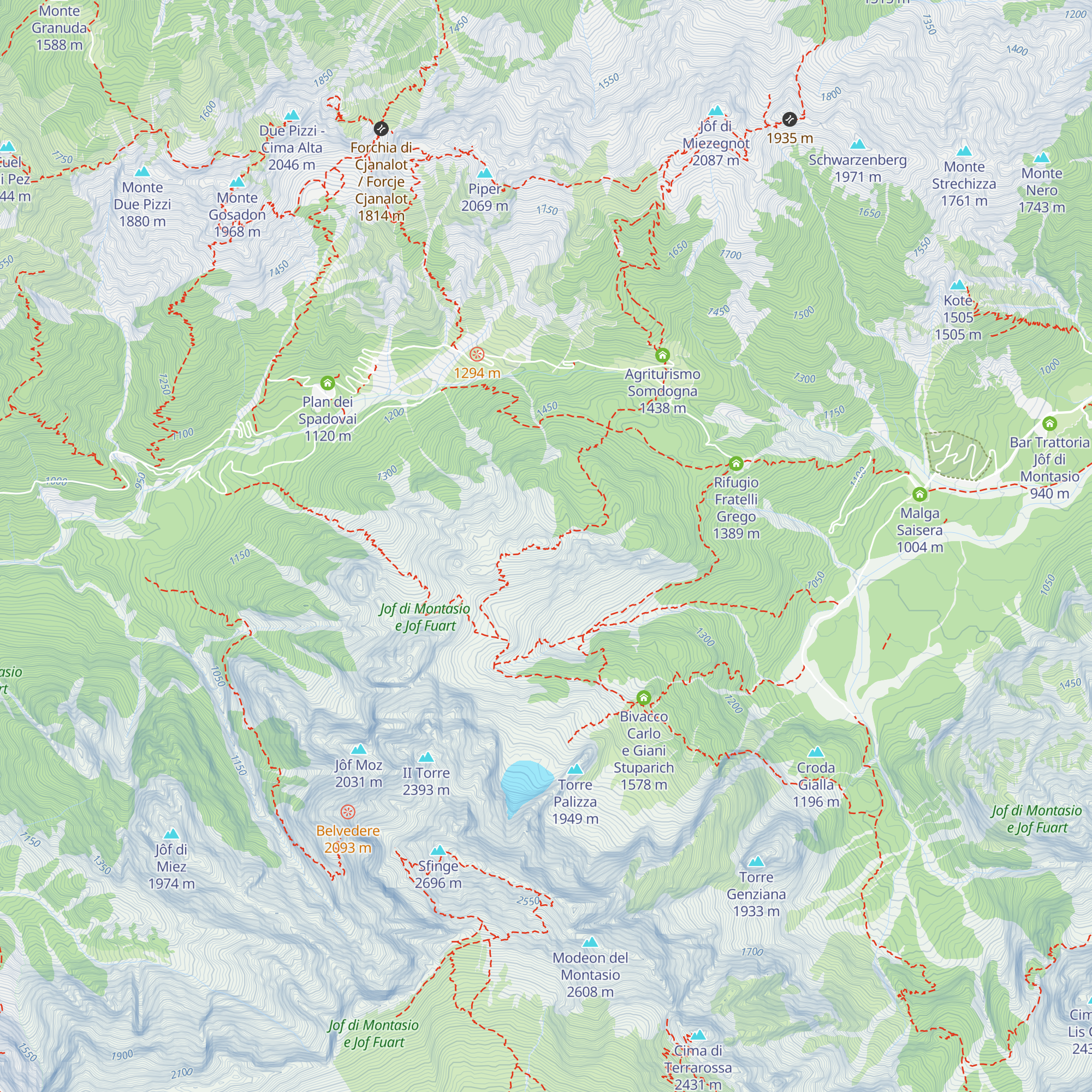 Ricovero Köpfach map