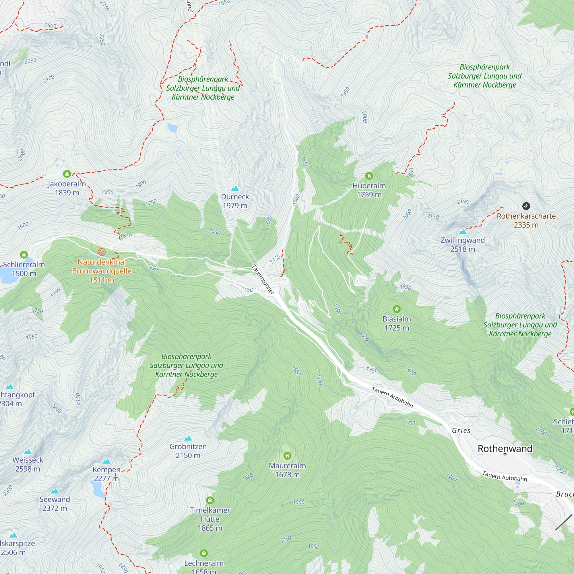 Schwarzenbichl Hütte map
