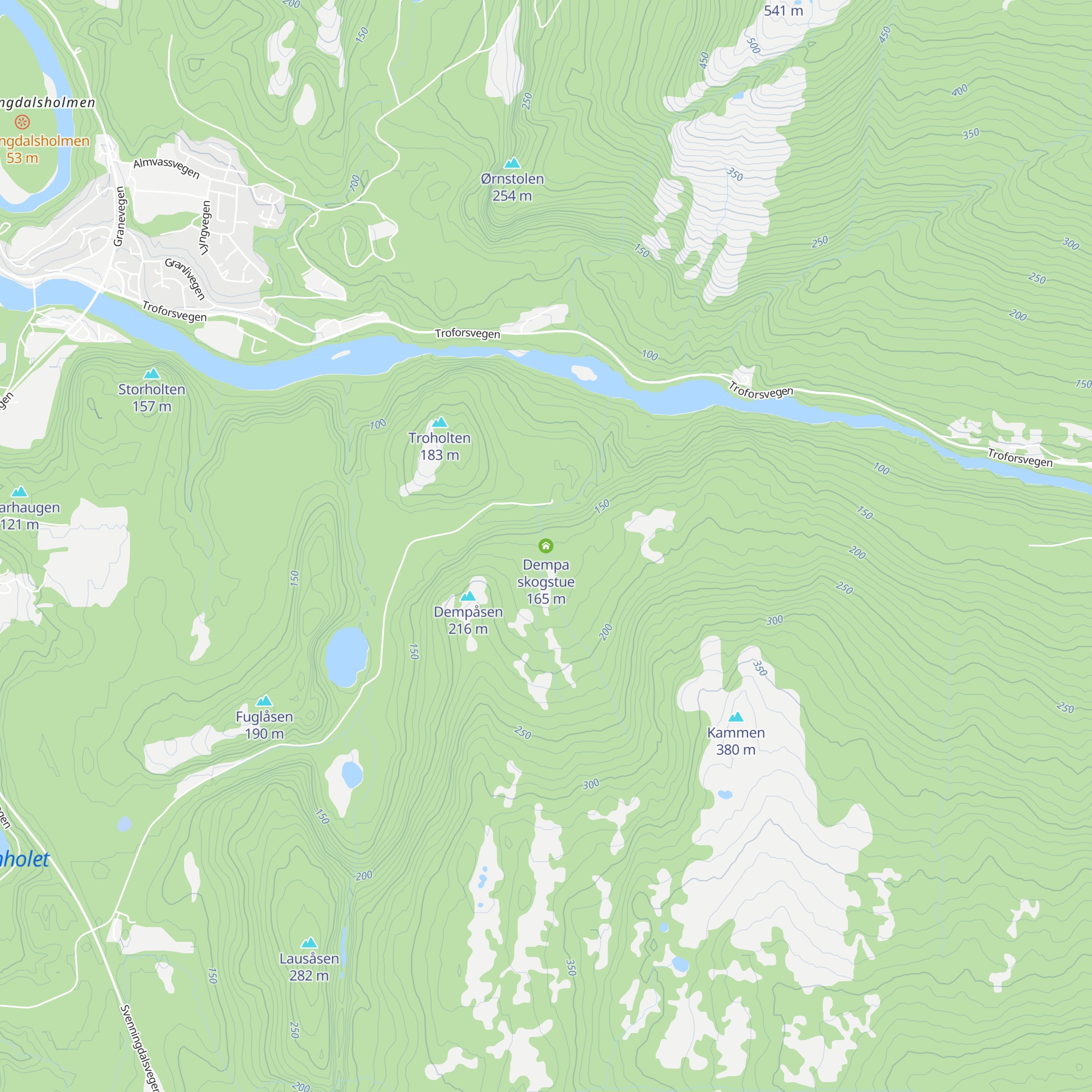 Dempa skogstue map