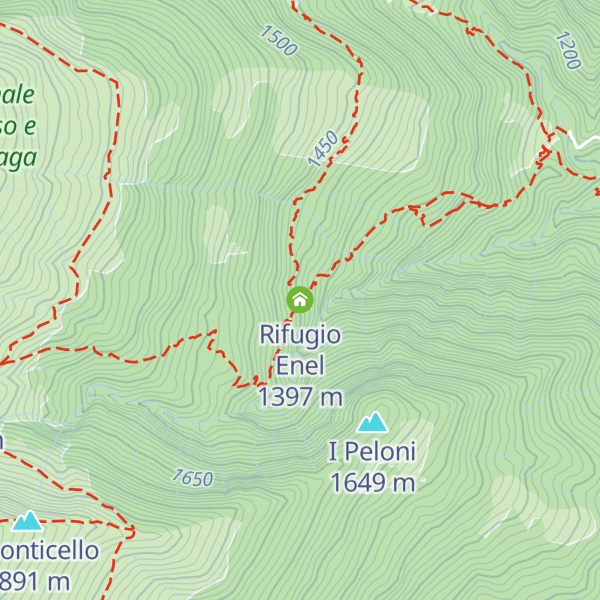 Map of Rifugio Enel