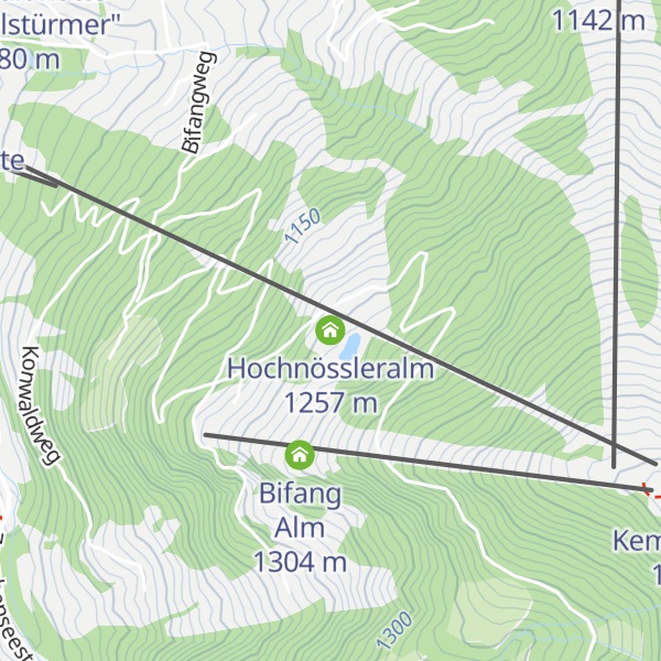 Map of Hochnössleralm