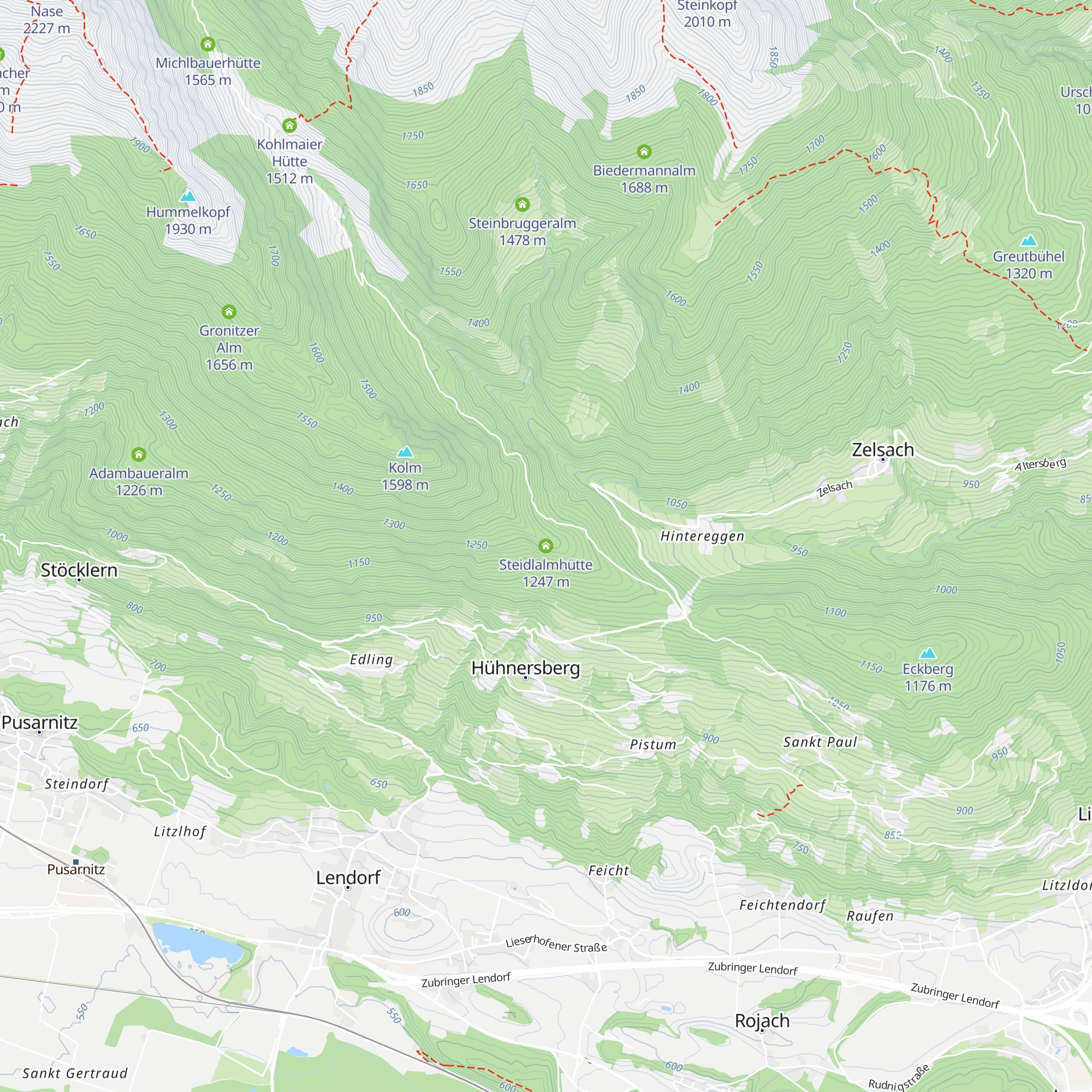 Steidlalmhütte map
