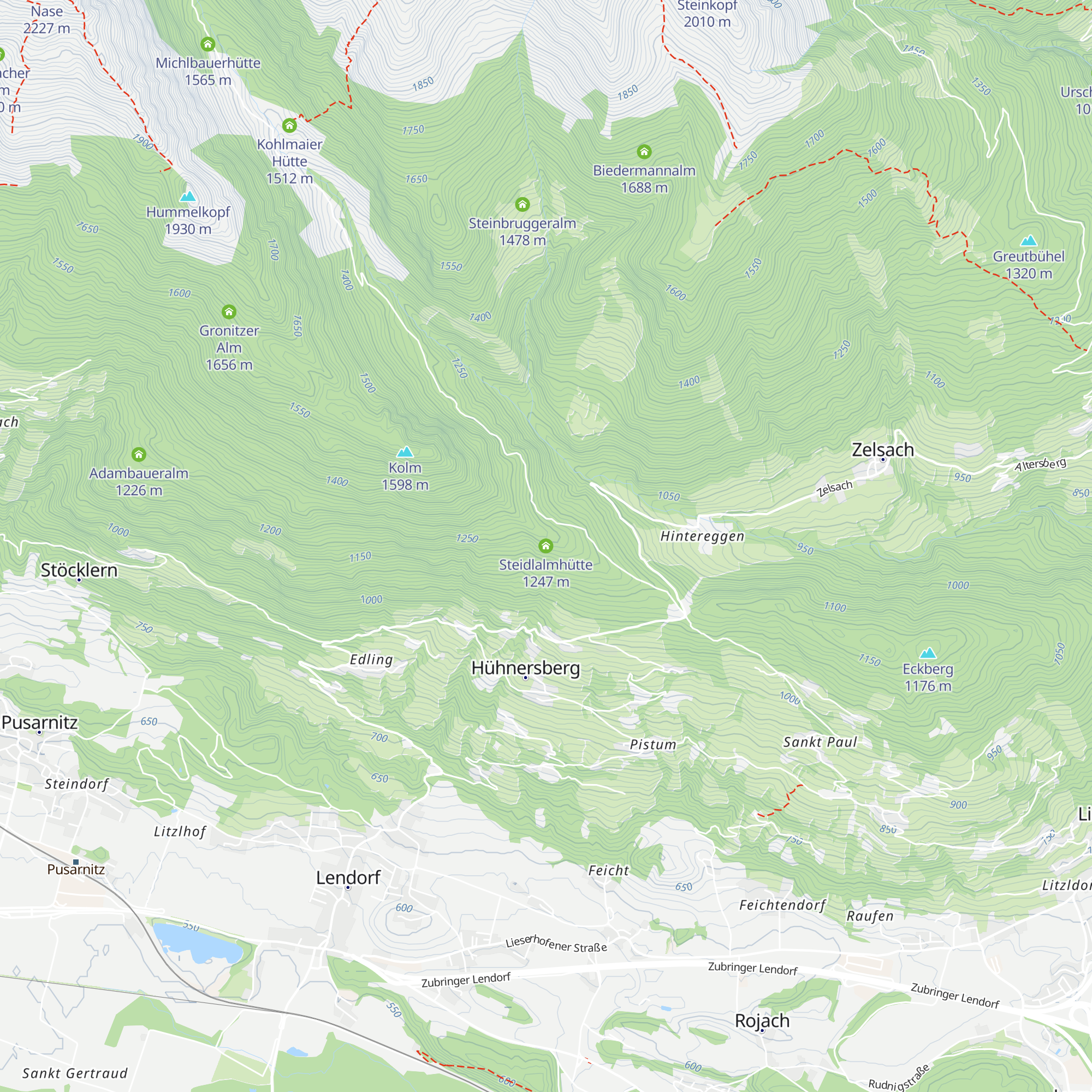 Steidlalmhütte map