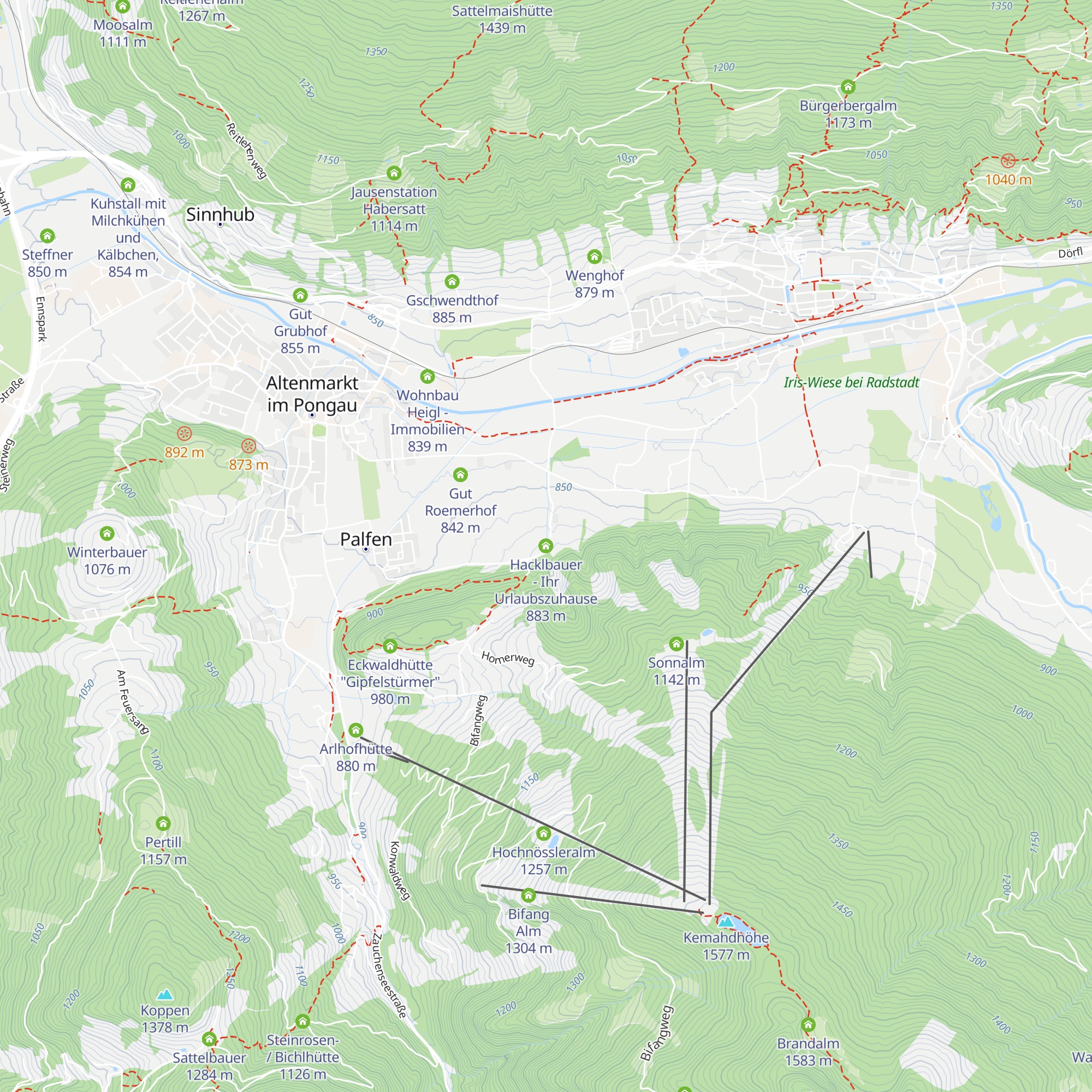 Hacklbauer - Ihr Urlaubszuhause map