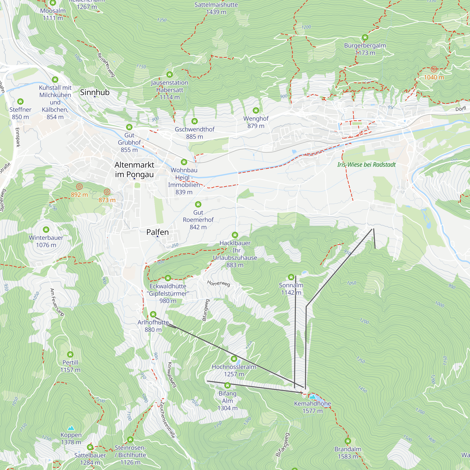 Hacklbauer - Ihr Urlaubszuhause map