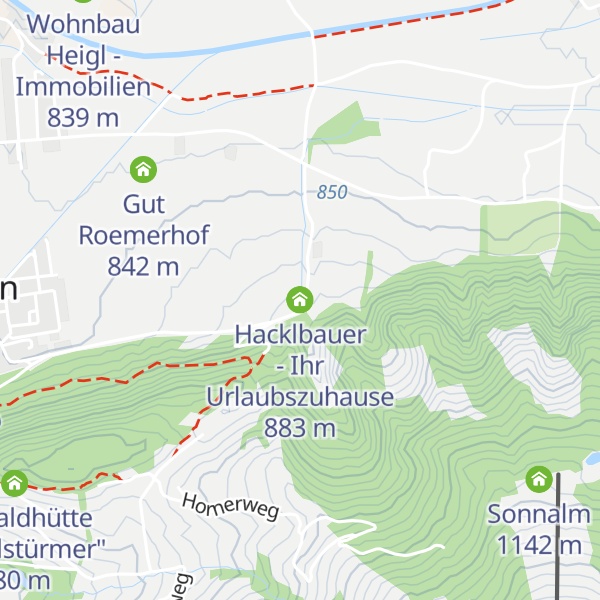 Map of Hacklbauer - Ihr Urlaubszuhause