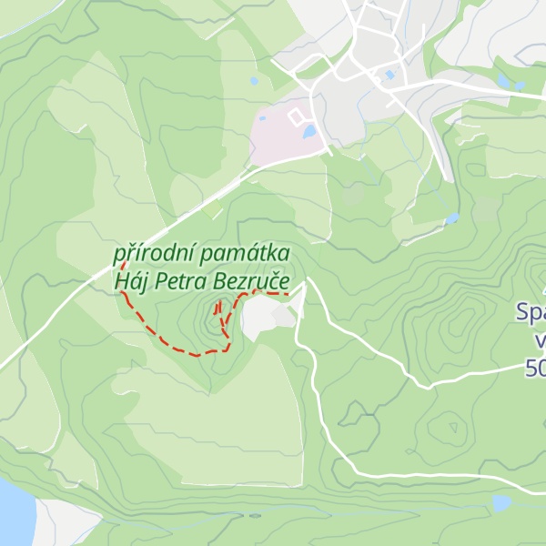 Map of Ovčí vrch