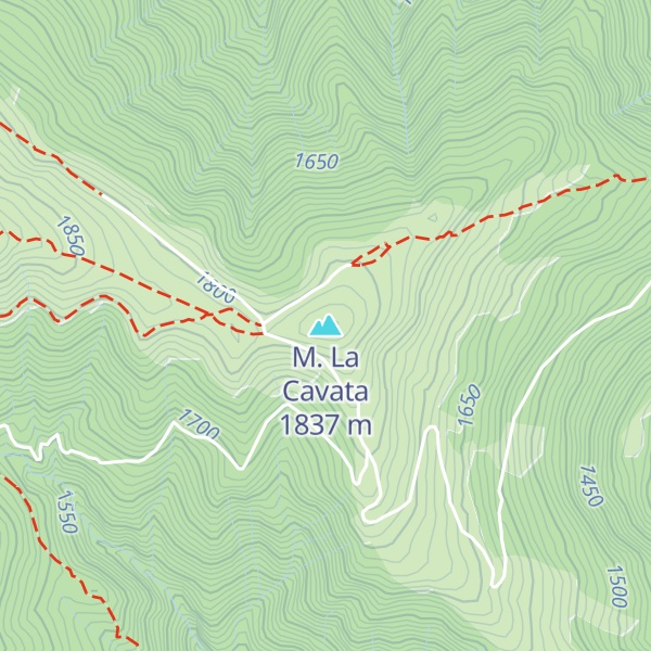 Map of M. La Cavata