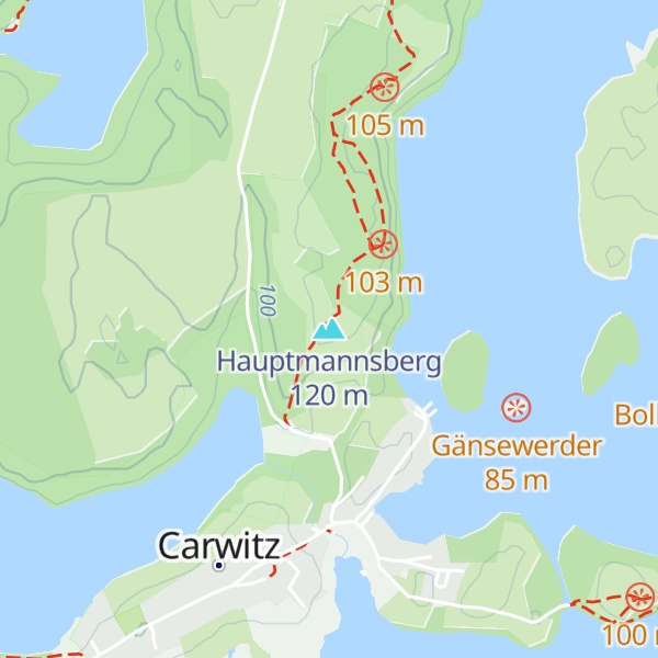 Map of Hauptmannsberg