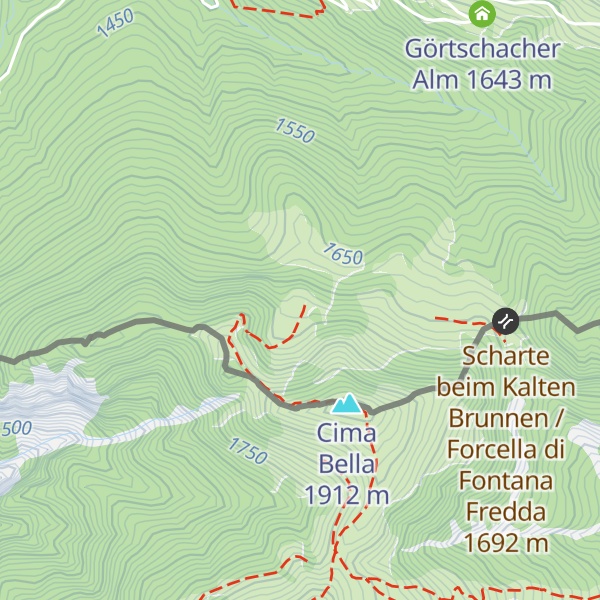 Map of Uggowitzer Alm