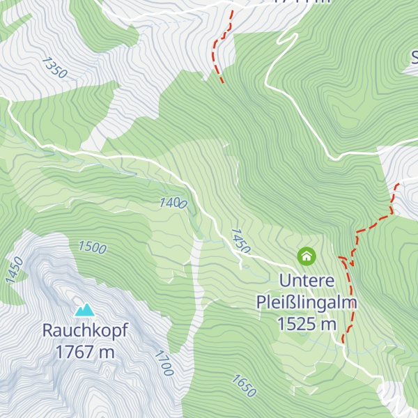 Map of Unterbichlhütte
