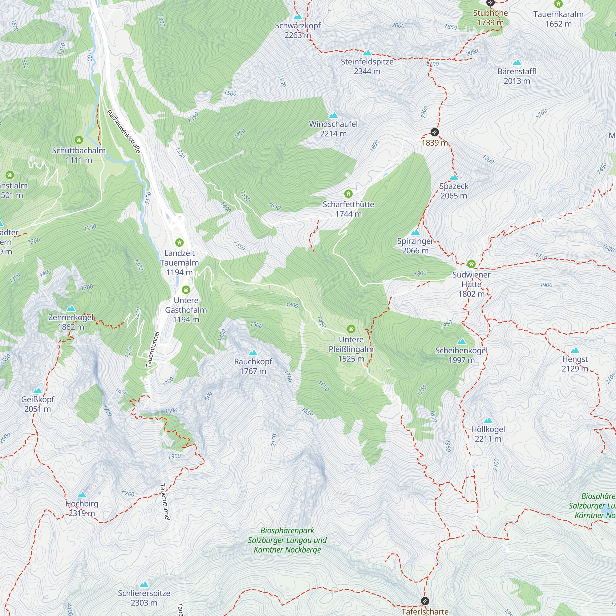 Unterbichlhütte map