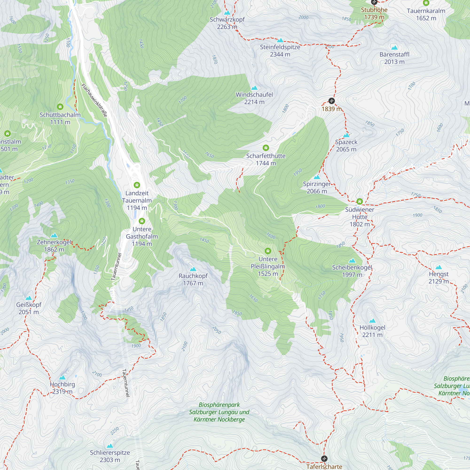Unterbichlhütte map
