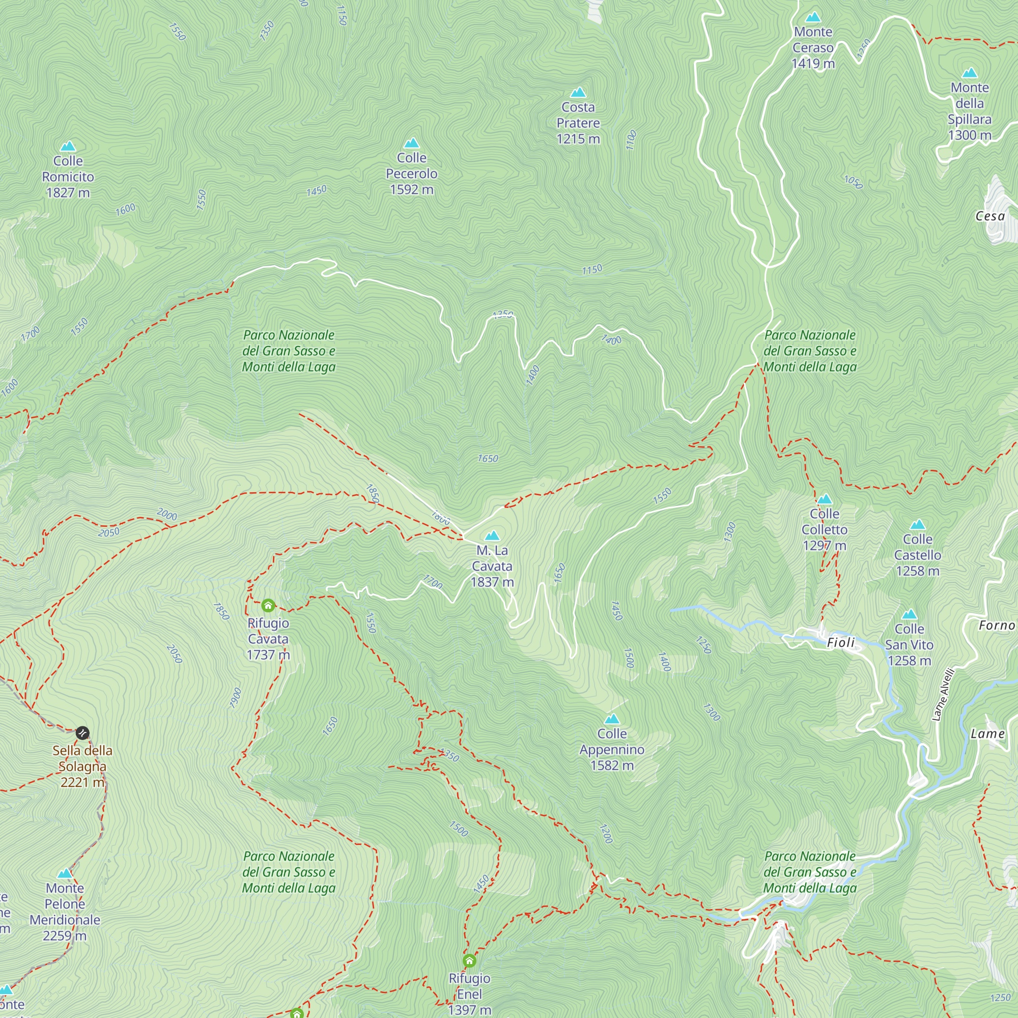 Rifugio Lago dell'Orso map