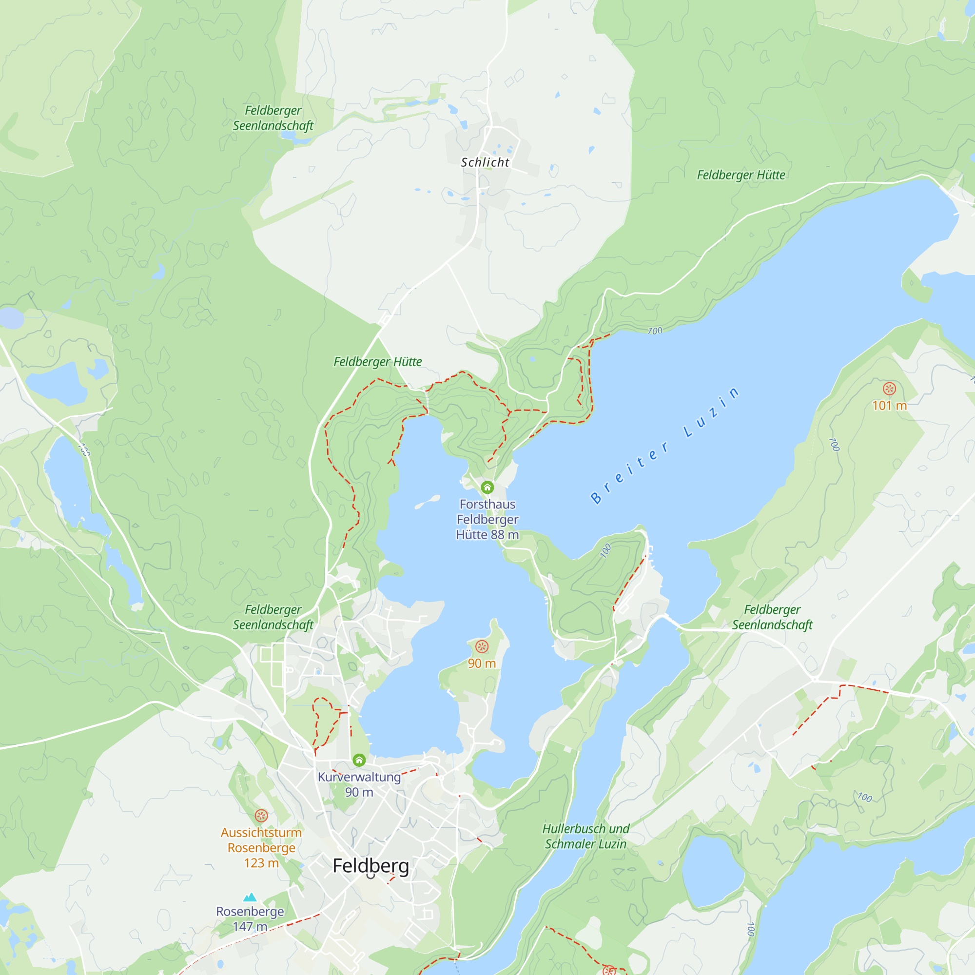 Forsthaus Feldberger Hütte map
