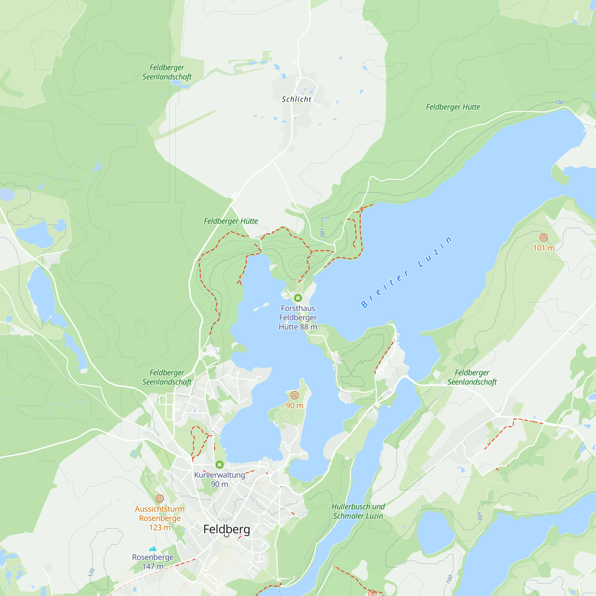 Forsthaus Feldberger Hütte map