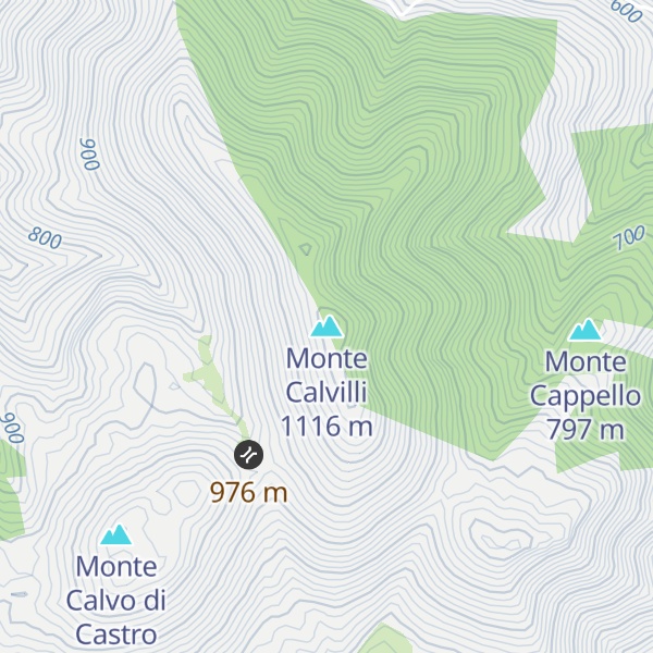 Map of Monte Calvilli