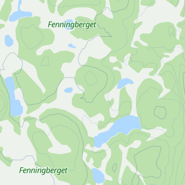 Map of Fenningberget