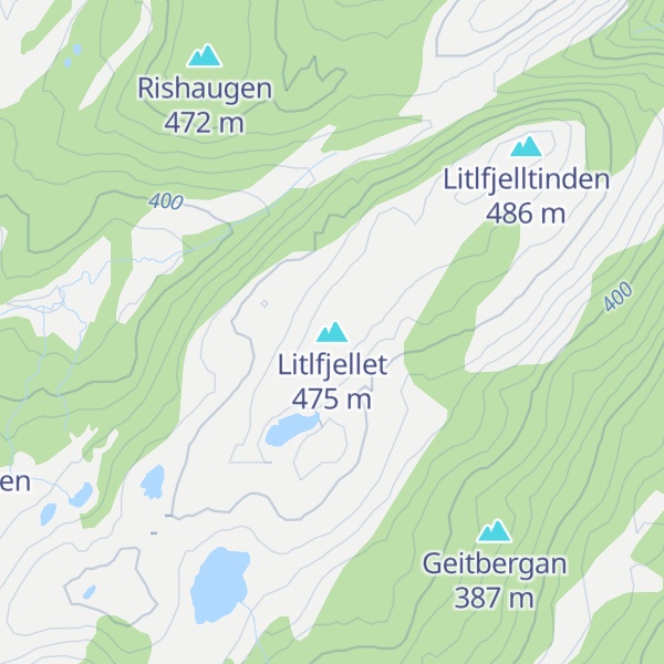 Map of Litlfjellet