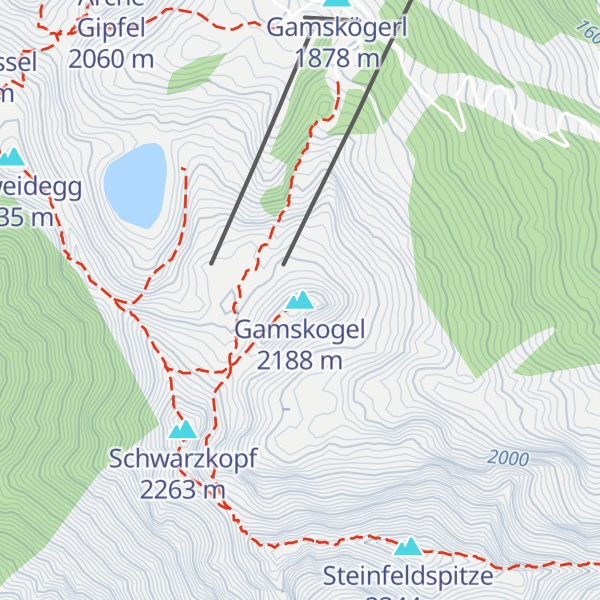Map of Gamskogel