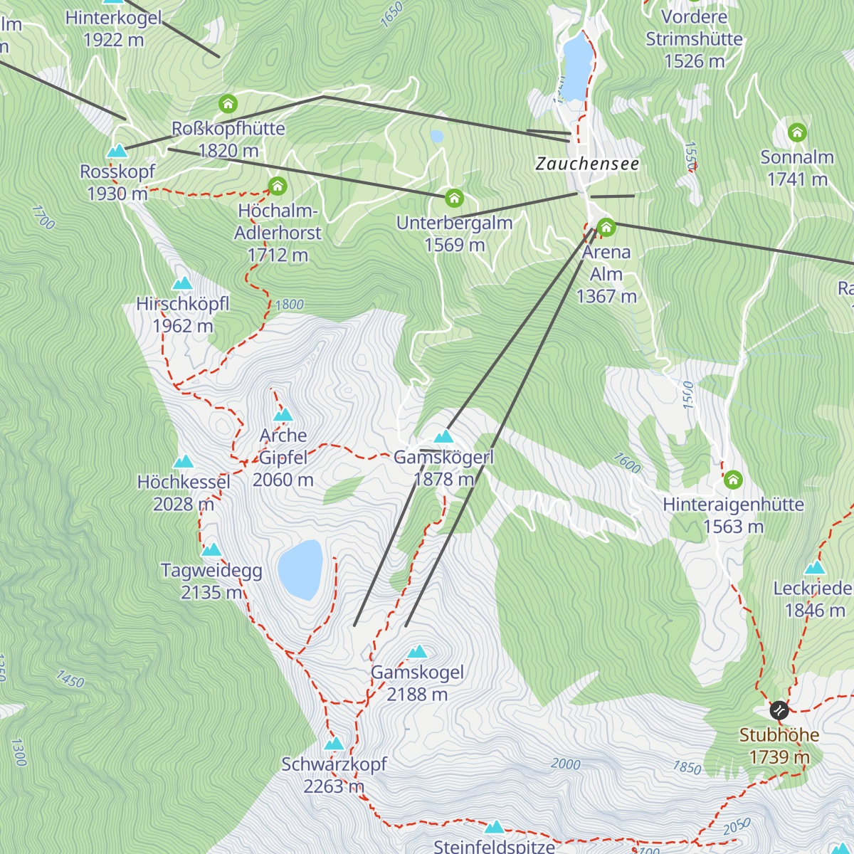 Gamskogelhütte map