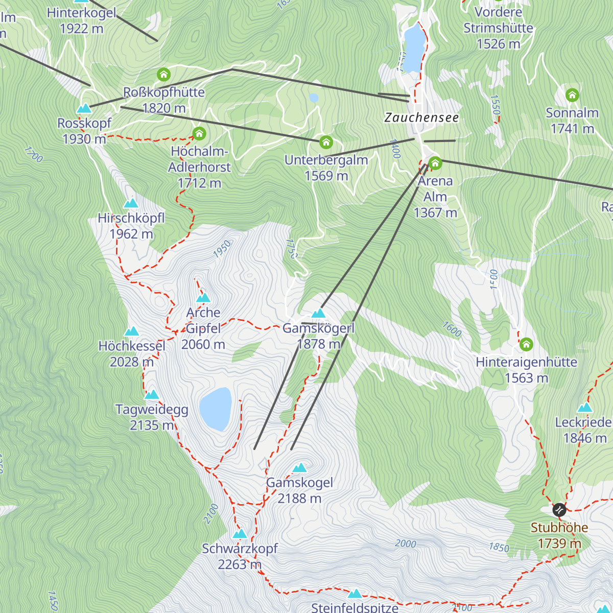 Gamskogelhütte map