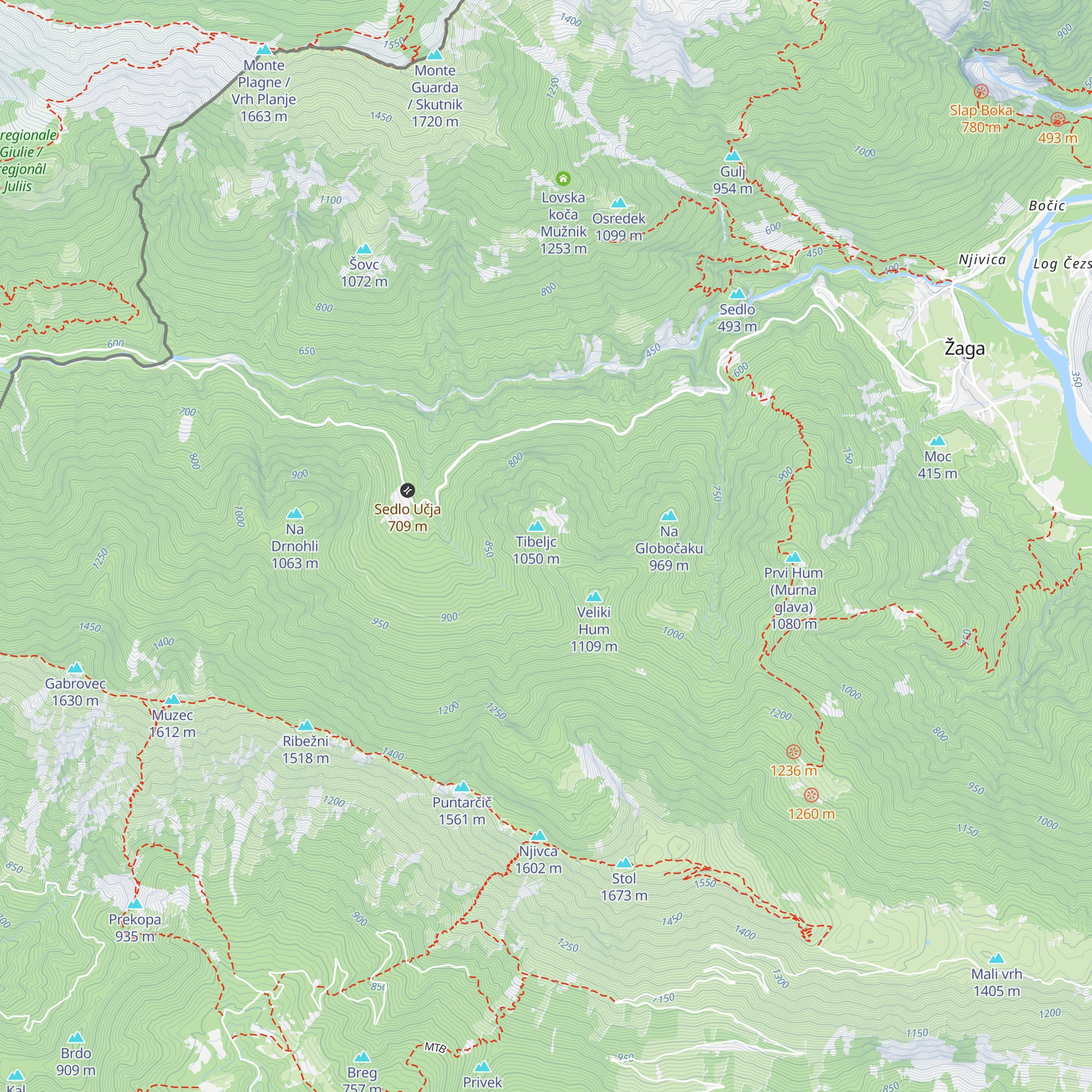 Lovska koča map