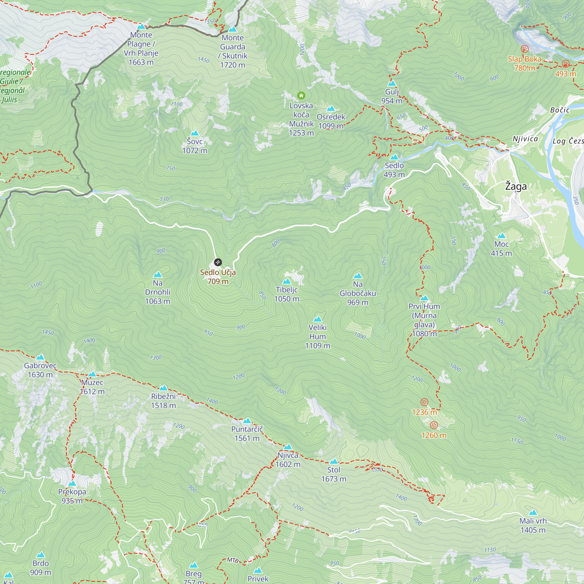 Lovska koča map