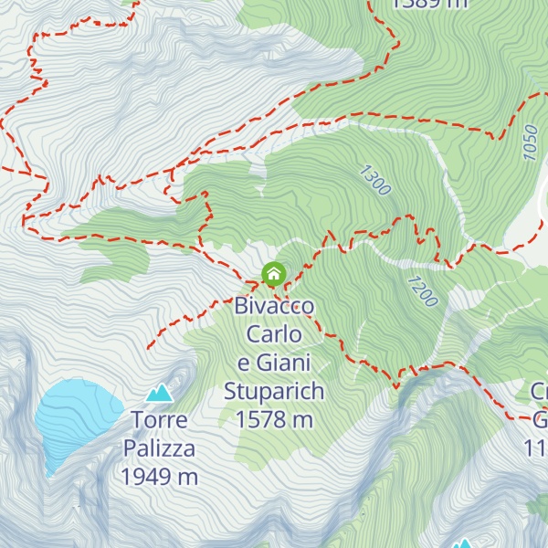 Map of Bivacco Carlo e Giani Stuparich