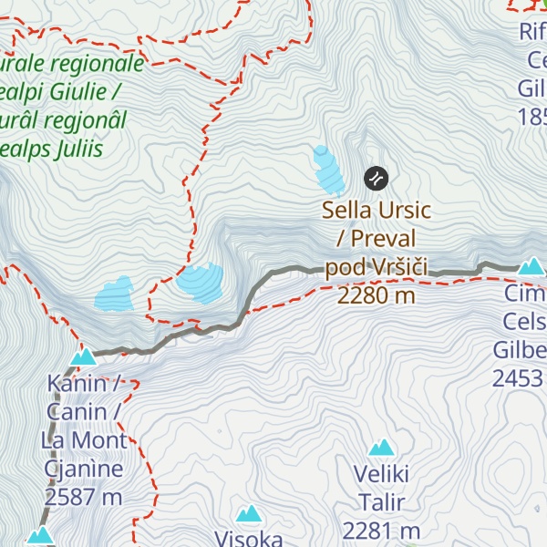 Map of Monte Ursic
