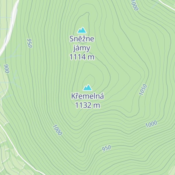 Map of Křemelná