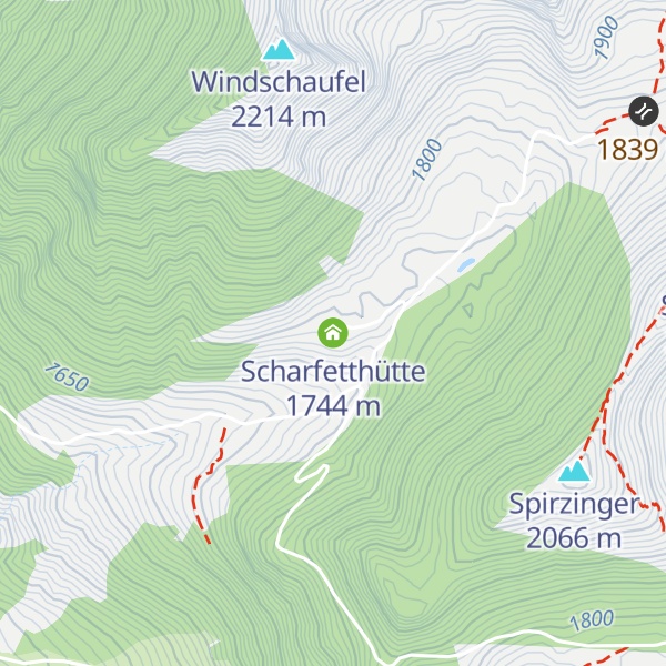 Map of Scharfetthütte